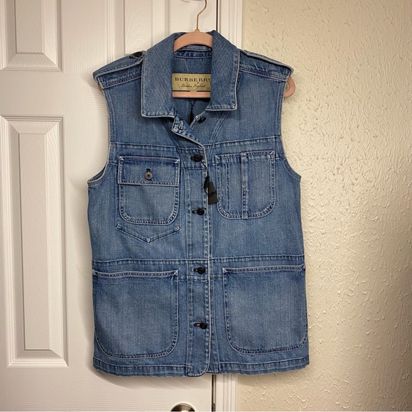 Burberry Japanese Denim Jacket Vest - Picture 2 of 11